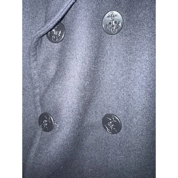 DSCP Quarterdeck Collections US Navy Black Wool Pea Coat Military Jacket Sz 44R - Picture 5 of 12